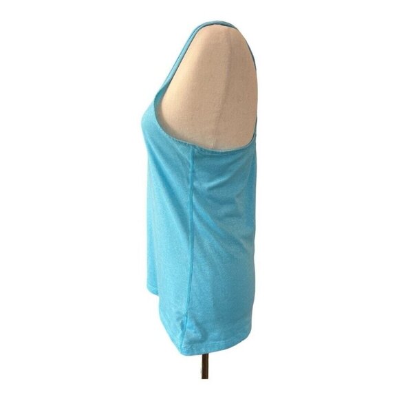 Nike Dri-Fit Womens Racerback Tank Top~Size M~Sky Blue Athletic Workout Tee - Picture 4 of 9